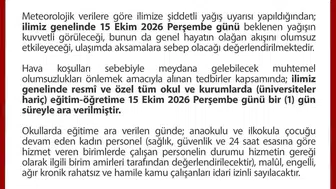 Düzce'de meteorolojik alarm: Okullar bir günlüğüne kapılarını kapattı