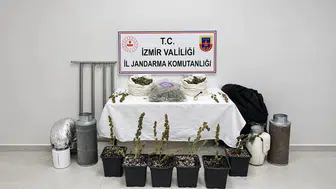 Karabağlar'daki evde şaşırtan keşif: Modern düzenekle uyuşturucu serası kurmuşlar