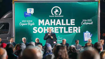 Düzce'de hizmetin adresi mahalle sohbetleri: Başkan Özlü'den iddialı sözler