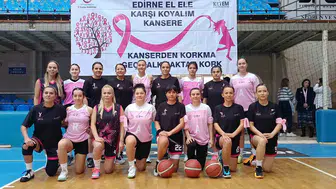 Edirne'de pembe fırtına: Sağlık için sahaya indiler