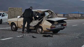 Karlıova kara yolunda dehşet anları: Motosiklet sürücüsü yaşam mücadelesi veriyor