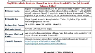 Bingöl'de alarm zilleri çalıyor: Meteorolojiden kritik sağanak uyarısı geldi