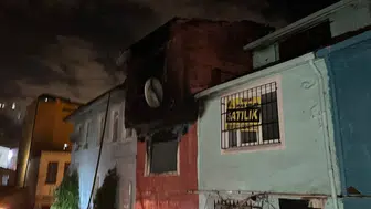 Ayvansaray'da geceyi aydınlatan korku dolu anlar