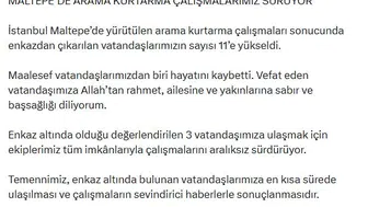 Maltepe'deki enkazda umutlu bekleyiş sürerken acı haber geldi