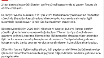 Yatırımcıların beklediği haber geldi: 17 fonda tasfiye süreci tamamlanıyor