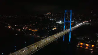 İstanbul Boğazı'nda Türk Dünyası'na özel görsel şölen
