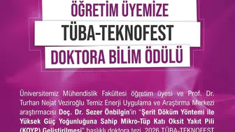 Niğde'den yükselen bilimsel başarı: Temiz enerji teknolojilerinde zirveye yerleşti
