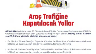 Başkent trafiğinde kritik gün: Ankara'da yarın hangi güzergahlar kapalı olacak?
