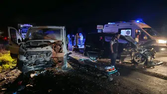 Kula'da yol çalışması kabusa döndü: Zincirleme kazada 5 kişi hastanelik oldu