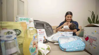 Mersin'de yeni doğan bebeklerin ilk ihtiyaçları belediyeden: 18 bin aileye ulaşıldı