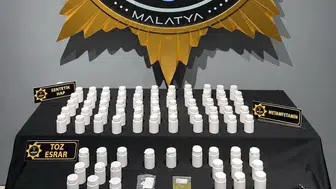 Malatya'da narkotik baskın: Zehir tacirlerinin cephaneliği deşifre oldu