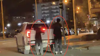 Diyarbakır trafiğinde yürekleri ağza getiren patenli yolculuk