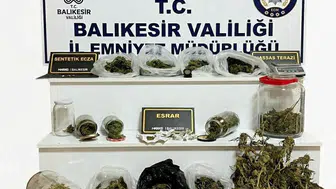 Balıkesir narkotik ekiplerinden çifte darbe: Zehir tacirlerine geçit yok