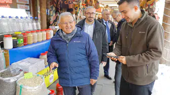 Erciyes'te kış provası: Başkan Büyükkılıç esnafın nabzını tuttu