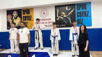 Çermikli karateciler Diyarbakır turnuvasına damga vurdu