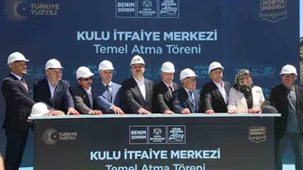 Konya'da itfaiye ağını güçlendirecek yeni merkezin temeli atıldı