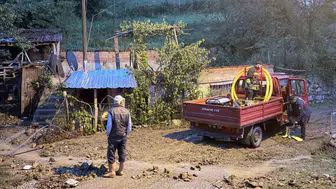 Samsun Kavak’ta aniden bastıran sağanak hayatı felç etti