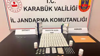 Karabük jandarmasından üç noktaya eş zamanlı uyuşturucu baskını