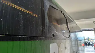 Bodrum FK otobüsüne stada giriş yaparken saldırı düzenlendi