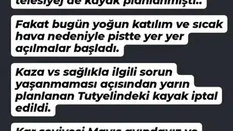 Uludağ’da sezonun son kayak fırsatı güvenlik gerekçesiyle bitti