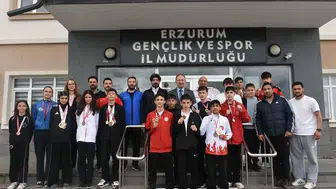 Erzurumlu tekvandocular madalya sayısını ikiye katladı