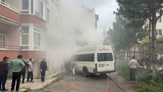 Çorum’da bahçedeki yangın park halindeki araçlara sıçradı