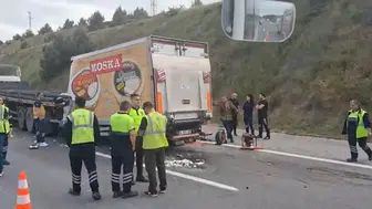 Kuzey Marmara Otoyolu'nda kamyonet kazası Bir sürücü hayatını kaybetti