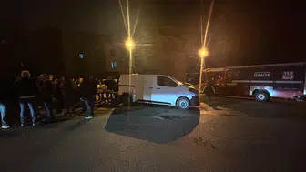 Ankara'da yağışın vurduğu inşaat alanı çöktü