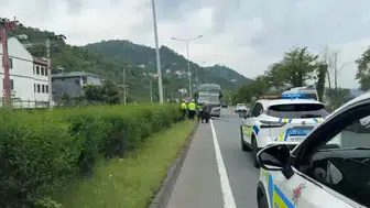 Trabzon Sürmene yolunda otobüs dehşeti