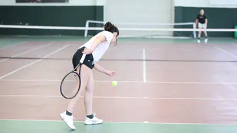 Bursa'da gençler 19 Mayıs için tenis kortunda buluştu