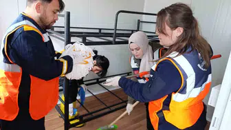 Çorumda hortumun yıktığı evlerin yerine yaşam konteynerleri geldi
