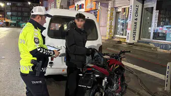 Aksarayda bekçilere kafa tutan sürücüye ağır fatura kesildi