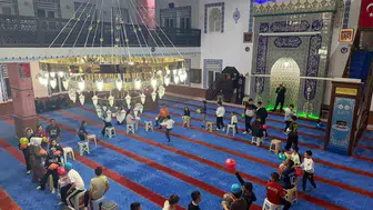 Eskişehirli çocuklar aileleriyle camide buluştu