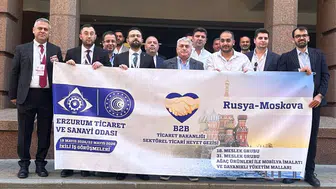Erzurumlu ihracatçılar Moskova pazarında şansını deniyor
