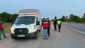 Simav yollarında jandarma denetimi sıkılaştı