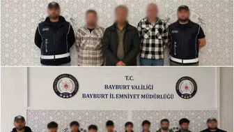 Bayburt polisinden göçmen kaçakçılarına operasyon