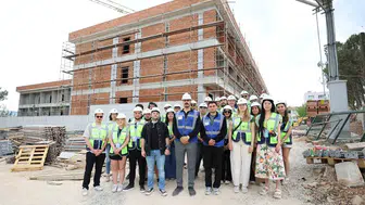 Mühendis adayları dev şantiyeyi yerinde inceledi
