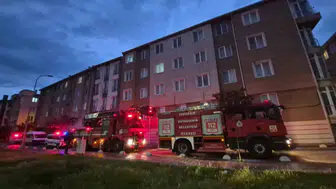 Eskişehir’de bir mutfakta başlayan yangın paniğe yol açtı