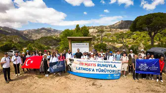 Aydınlı gençler 19 Mayıs için Latmos dağlarına çıktı