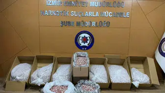 İzmir merkezli dev uyuşturucu operasyonunda milyonlarca hap yakalandı