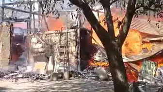 Tokat Bula köyünde korkutan yangın büyümeden söndürüldü