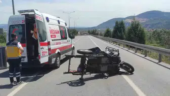 Manisa'da tır ve elektrikli motor çarpıştı 1 can kaybı
