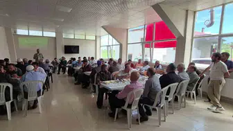 Vezirköprü'de afet hazırlığı için köy meydanında eğitim seferberliği
