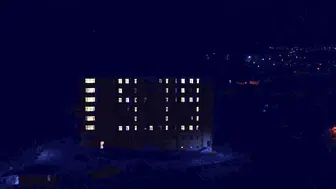 Karslı öğrencilerden yurt pencerelerinde 1919 koreografisi