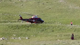 Karapınar'da motosiklet kazası sonrası hava ambulansı devreye girdi