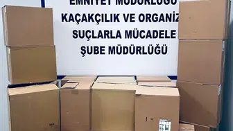 Muş polisi kargoya gizlenmiş 260 bin kaçak makarona el koydu