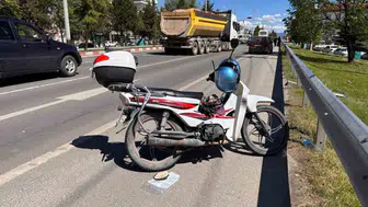 Kütahya Tavşanlı yolunda motosikletli sürücü ağır yaralandı