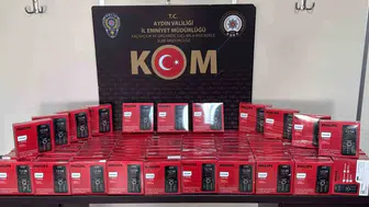 Aydın polisi kaçak telefonlara baskın düzenledi