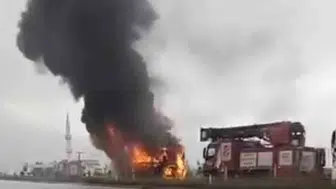 Sakarya’da yolcu otobüsü yandı yolcular son anda kurtuldu