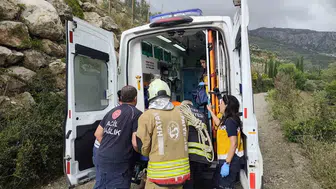 Dekuk Şelalesi'nde korkutan kaza